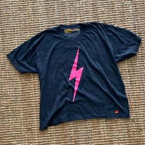 Aviator Nation Bolt Boyfriend Tee Neon